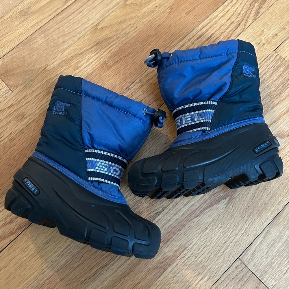 Sorel Kids Blue and Black Snow Boots